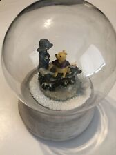 Vintage Winnie the Pooh, Piglet And Christopher Robbin Musical Snow Globe. Works picture