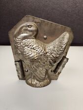 Vintage Thanksgiving Turkey Bird Mold Metal Candy Chocolate Mold #193 w/ Clip picture