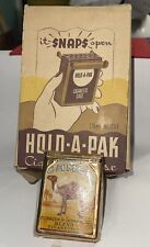 NOS Rare Vintage Jemco Hold-a- Pak Cigarette Case Holder Spring Top New LQQK picture