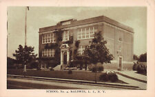 School #4, Baldwin, Long Island, New York, Vintage Postcard, Unused picture
