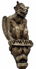 Vintage Gargoyle Wall Sculpture Candleholder Gothic Made in England Rare VTG picture