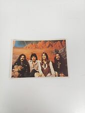 Black Sabbath Card Panini Pop Stars Sticker 1975 Mini-Poster Vintage Rock #74  picture