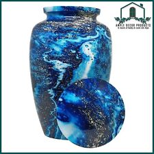 Beautiful Ocean Waves Design Adult Cremation Urn for Human Ashes With Velvet Bag picture