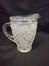 Vintage Wexford ANCHOR HOCKING Pressed Glass Pint Pitcher picture