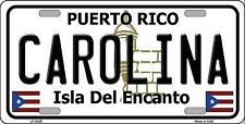 Carolina Puerto Rico State Background Metal Novelty License Plate picture