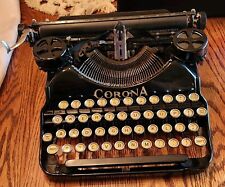 CORONA FOUR PORTABLE TYPEWRITER 1920s With Original Case Works  picture