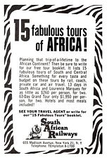 1957 South African Railways - Original Print Advertisement (3in X 4.5in) picture