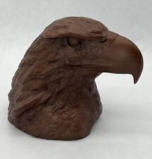 Red Mill Mfg. Hand Crafted USA Majestic Eagle Bust 1990 Crushed Pecan Resin picture