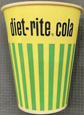 Diet-Rite Soda Cup Vintage Original Set of 2 Old Salesman Sample Cups 1960's picture