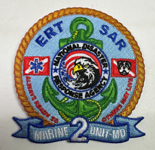 SAR National Disaster Response Agency Search & Rescue Marine 2 Unit MD Patch R8 picture