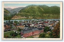 c1930's Bird's Eye View Of Montgomery West Virginia WV Bird Scene Postcard picture
