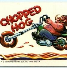 1980 Topps Chewing Gum 48 Chopped Hog Sticker Card Sausage Motorcycle Chopper C1 picture