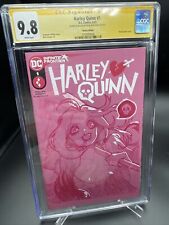 HARLEY QUINN 1 CGC 9.8 SIGNED SKETCH ROSE BESCH VIRGIN SUICIDE SQUAD picture