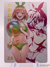 Yotsuba Nakano Signature Waifu ZR Card Anime Goddess Story CCG NM Quintuplets picture
