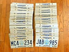 Bulk Lot of 100 Mississippi Guitar License Plates - Craft Condition picture