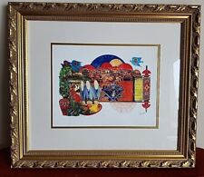  Art Salute To Isreal II by Amram Ebji Embossed AP Lithograph Artist Proof picture