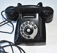 Vintage Ericsson LM Black Bakelite Rotary Dial Telephone Made In Sweden picture