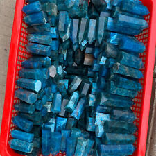 2.2 LB Natural Blue Apatite Quartz Obelisk Crystal Point Wand Healing 18-25pcs picture