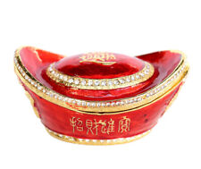 Big Bejeweled Red Feng Shui Ingot picture