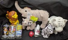 Ringling Bros Barnum & Bailey Circus Lot Vintage Glasses, Clown Nose, Plushes picture