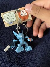 Brain Powered Blue Robot Character Key Chain  picture