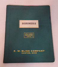 EW Bliss Company Canton Ohio Pulsation Burners Brochure Advertisement Catalog picture