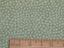 Vtg 2000 Tiny Sage Green Leaves Quilt Sew Fabric Traditions Fabric 36x42 #PB5 picture