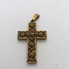 VINTAGE CROSS FILIGREE TWIST REVERSIBLE CROSS DETAILED HIGH QUALITY picture
