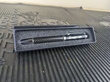 #aq521 Snap-On CARBON FIBER PENS w/ STYLUS the texting rubber top BLACK INK picture