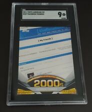 Facebook Founded 2011 Topps American Pie #187 Rookie Card RC - Graded SGC 9 MINT picture