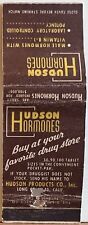 Hudson Hormones Hudson Products Co Long Beach CA California Matchbook Cover picture