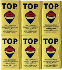 TOP Rolling Papers, 6 Pack Bundle, 600 Cigarette Paper Leaves Total picture
