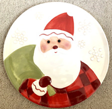 Hallmark SANTA CLAUS St. Nick Cookies for Santa Plate Tray Platter 10.75