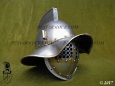 Medieval Gladiator Marmilo Helmet Brass Accent Fitting Knight Helmet Replica picture