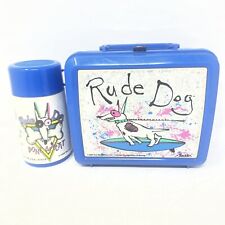 Vintage 1988 Rude Dog Aladdin Plastic Lunch Box Rare with Thermos picture
