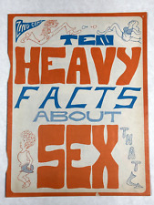 Rare Zing Comix Ten Heavy Facts About Sex 1971 Sol Gordon Sex Ed/Political Comic picture