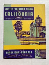 1938 Travel Brochure for California by American Express Travel picture