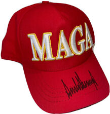 PSA/DNA President DONALD TRUMP Autographed Official Red MAGA Hat FULL SIGNATURE picture