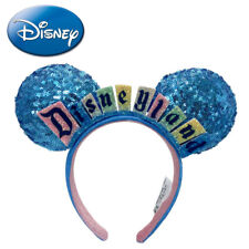 Disneyland Marquee Sign Headband Mickey Disney*Parks Ears Happiest Place 2024 picture
