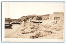 c1920's Mill Pond Shore View Boats Chatham MA RPPC Photo Unposted Postcard picture