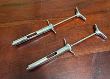 2 VINTAGE METAL NOVOL ANESTUBE A25 - DENTAL ANESTHETIC CARPUJECT picture
