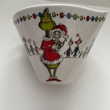 Dr. Seuss's The Grinch Christmas Ramen/Soup / Cereal Bowl  5” X6.5”W EUC picture