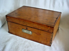 Antique Historical Marquetry Wooden Box Momento Steamboat New Orleans 1812 picture