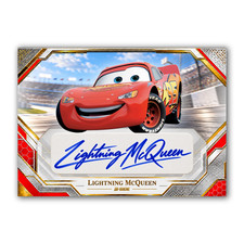 Custom Lightning McQueen Faux Autograph Novelty Trading Card Cars picture