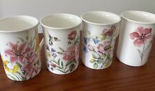 Set of 4 Different Stechcol Gracie Bone China Floral Mugs picture