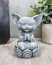 Ebros Feng Shui Zen Japanese Jizo Cat Monk On Lotus Throne Mini Statue 4