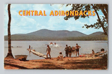 1962. CENTRAL ADIRONDACKS, NY. LAKE EATON CAMPSITE, LONG LAKE. POSTCARD KK13 picture