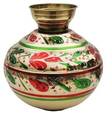 Pure Brass Coloured 10 Liter Water Pot - Matka - Kalash picture