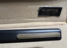 Aurora Pen Sphere Thesi T/91 Lacquer Black Matte Trim Plated Gold 18k New picture