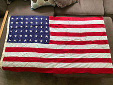 Vintage Antique 48 Star US American Flag Stars and Stripes Nice 33X56 Inches picture